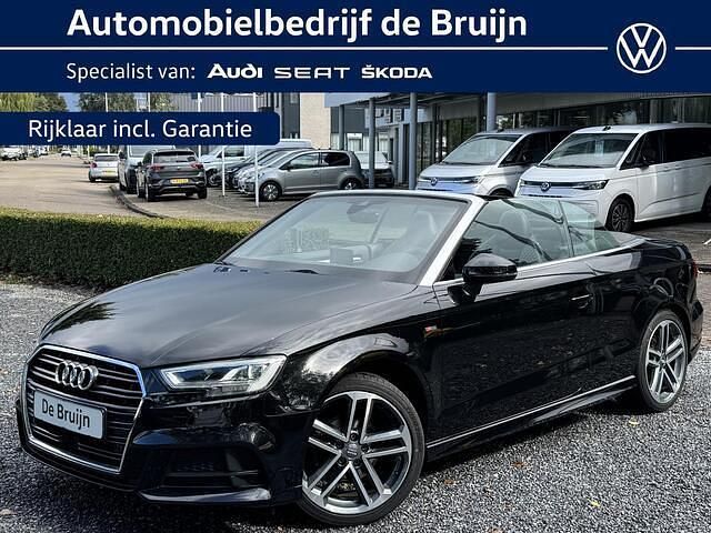 Zwart Gebruikt 2019 Audi A3 Cabriolet S-Line Cabriolet | € 31.450 (Duur) - Afbeelding 1/4