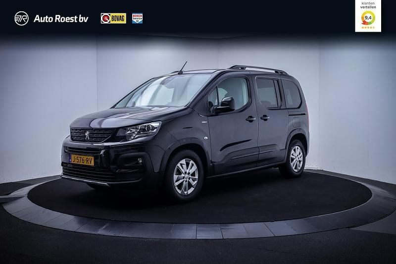 Zwart Occasion 2019 Peugeot Rifter GT-line MPV | € 18.225 (Goede deal) - Afbeelding 1/4
