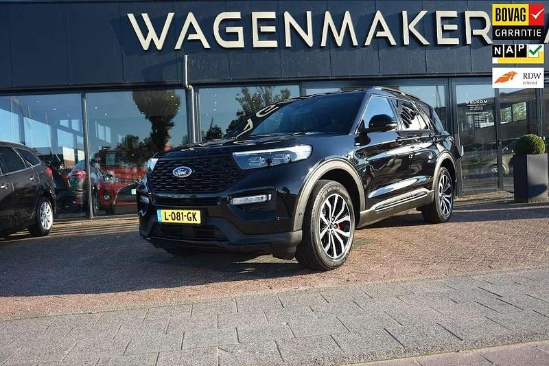 Zwart Gebruikt 2021 Ford Explorer ST-Line SUV | € 50.950 (Eerlijke prijs) - Afbeelding 1/4