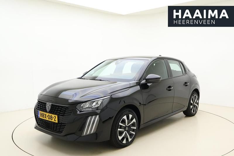 Zwart Nieuw 2025 Peugeot e-208 Active Hatchback | € 26.950 (Iets duurder) - Afbeelding 1/4