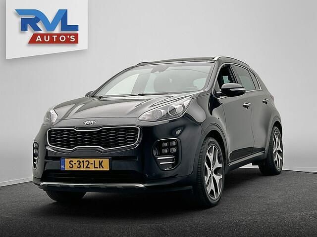 Zwart (metallic) Occasion 2018 Kia Sportage GT-Line SUV | € 19.945 (Eerlijke prijs) - Afbeelding 1/4