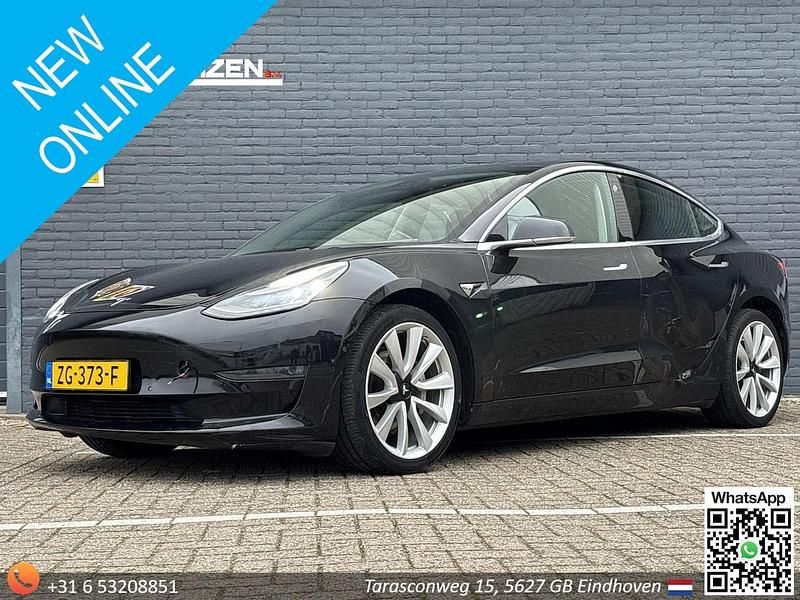 Occasion Tesla Model 3 Long Range RWD 235 kW (320 PK) 2019 Zwart Sedan