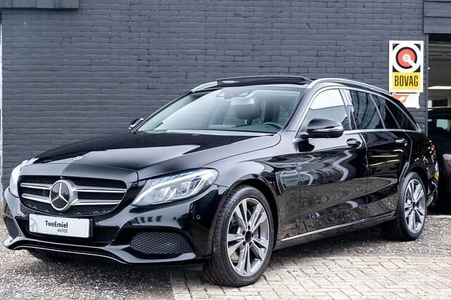 Zwart Gebruikt 2017 Mercedes C400 AMG Stationwagen | € 24.950 (Super prijs) - Afbeelding 1/4