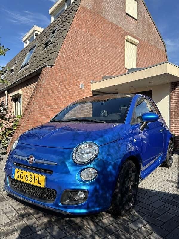 Blauw Gebruikt 2015 Fiat 500S Cabriolet | € 6.949 (Eerlijke prijs) - Afbeelding 1/4
