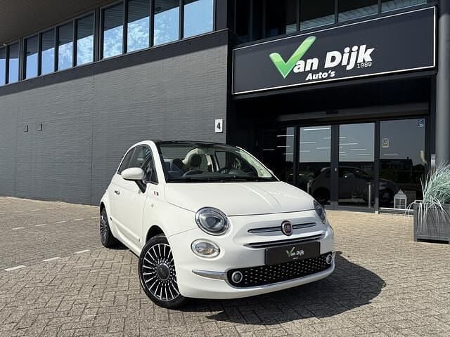 Wit Gebruikt 2017 Fiat 500C Lounge Cabriolet | € 9.500 (Goede deal) - Afbeelding 1/4