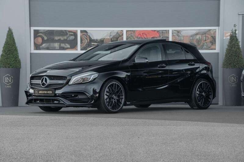 Zwart Gebruikt 2016 Mercedes A45 AMG AMG Hatchback | € 31.950 (Eerlijke prijs) - Afbeelding 1/4