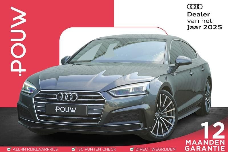Grijs Gebruikt 2017 Audi A5 Sportback Sport Hatchback | € 28.900 (Eerlijke prijs) - Afbeelding 1/4