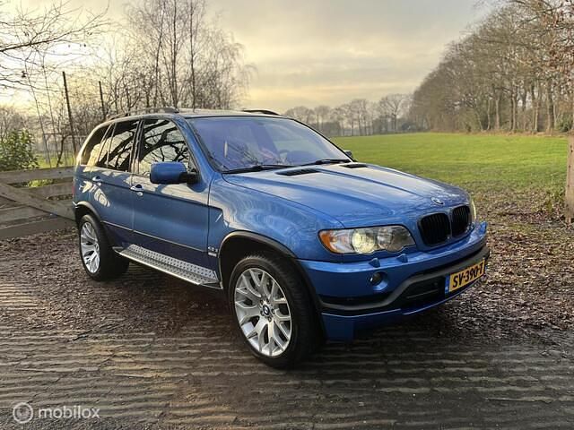 Blauw Occasion 2003 BMW X5 SUV | € 8.950 (Eerlijke prijs) - Afbeelding 1/4