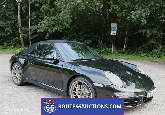 Zwart Gebruikt 2007 Porsche 911 Carrera Cabriolet Cabriolet | € 23.400 - Afbeelding 1/4