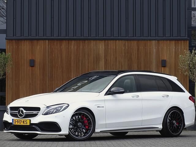 Wit Occasion 2016 Mercedes C63 AMG AMG Stationwagen | € 39.995 (Eerlijke prijs) - Afbeelding 1/4