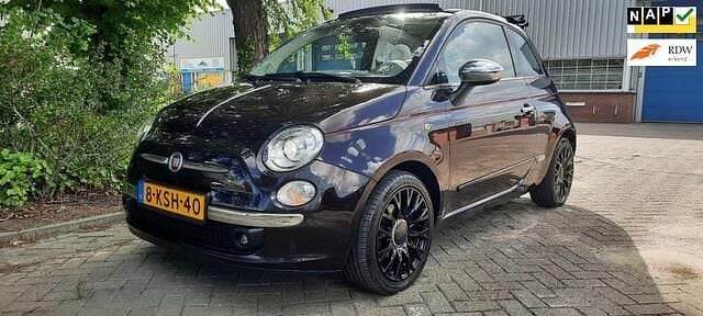 Paars, metallic lak Gebruikt 2013 Fiat 500C Lounge Cabriolet | € 5.700 (Goede deal) - Afbeelding 1/4