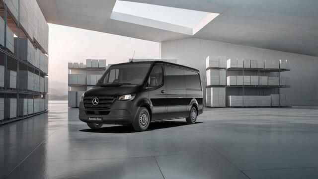 Zwart Nieuw 2025 Mercedes Sprinter Van | € 59.400 - Afbeelding 1/4