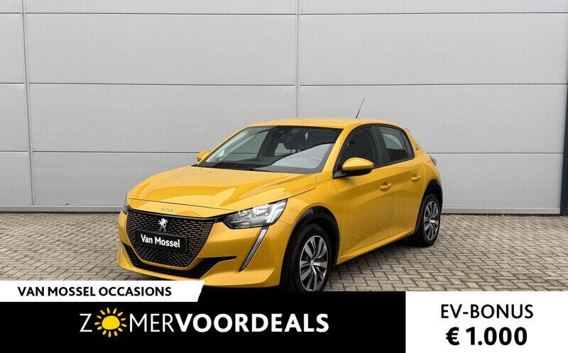 Geel Gebruikt 2021 Peugeot e-208 Active Hatchback | € 14.940 (Goede deal) - Afbeelding 1/4