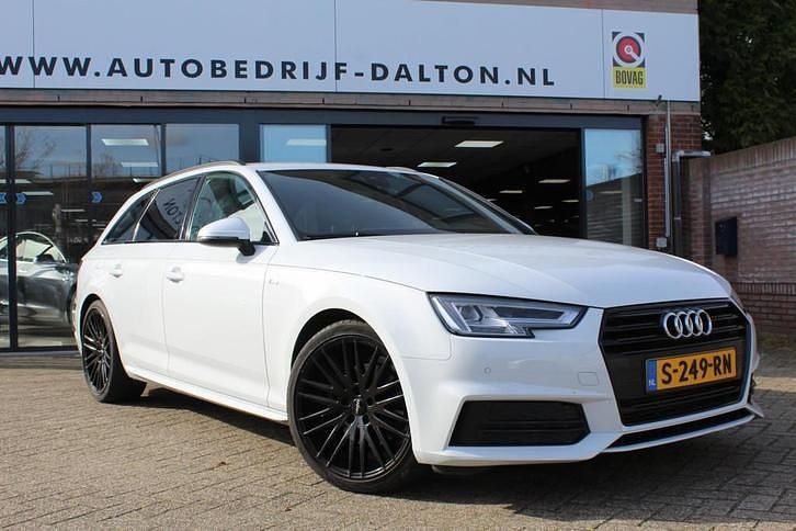 Wit Gebruikt 2018 Audi A4 S-Line Stationwagen | € 21.950 (Goede deal) - Afbeelding 1/4