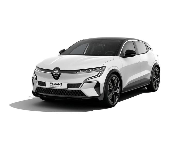 Nieuw Renault Megane E-Tech Iconic 161 kW (220 PK) 2025 Blanc glacier + dakkleur noir étoilé (wit mica) SUV