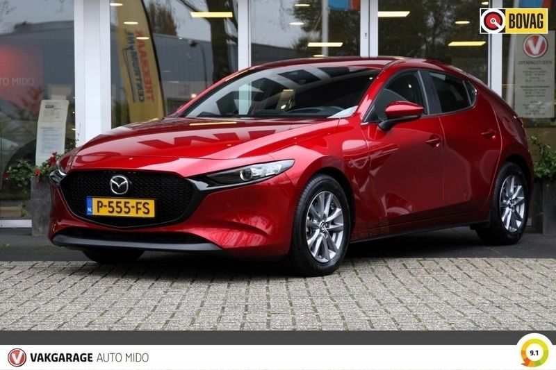 Rood Gebruikt 2022 Mazda 3 Comfort Hatchback | € 26.845 (Eerlijke prijs) - Afbeelding 1/4