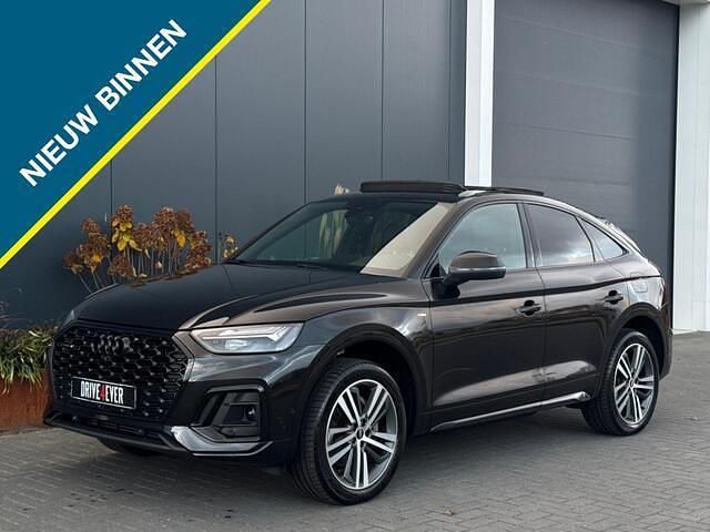 Zwart (metallic) Occasion 2021 Audi Q5 Sportback S-Line SUV | € 42.995 (Super prijs) - Afbeelding 1/4