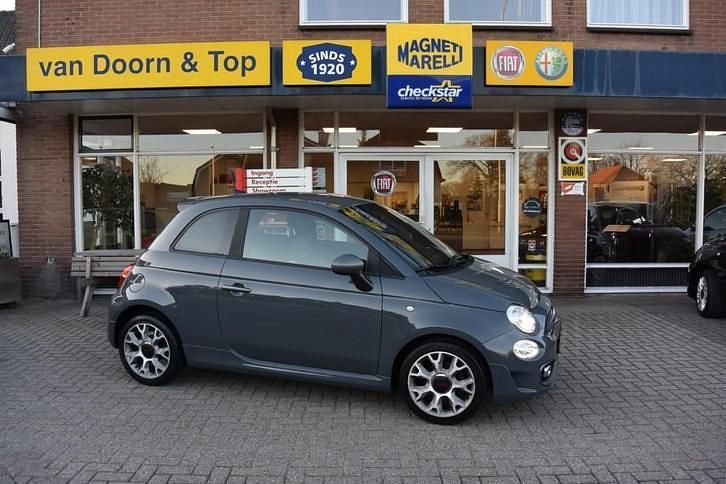 Grijs Gebruikt 2019 Fiat 500 Sport Hatchback | € 10.950 (Goede deal) - Afbeelding 1/4