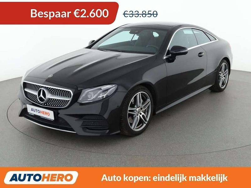 Occasion Mercedes E200 AMG line 184 PK (135 kW) 2017 Zwart Coupé