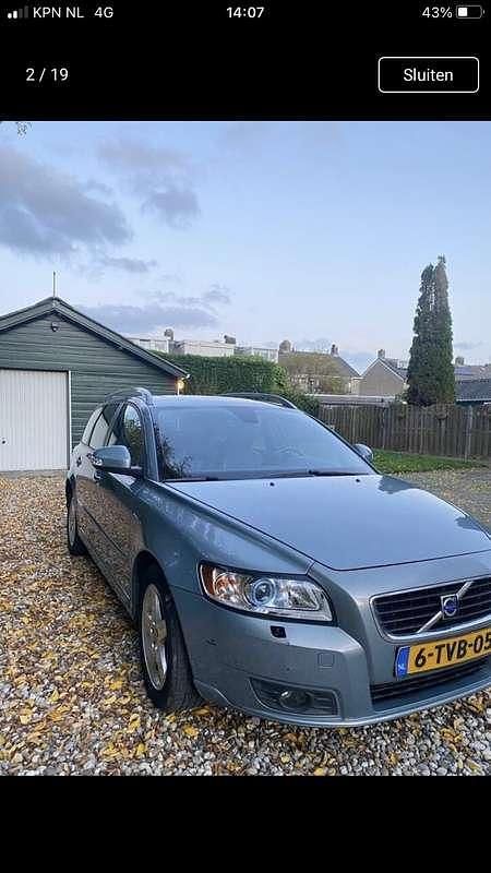 Blauw Gebruikt 2010 Volvo V50 R-Design Stationwagen | € 3.999 (Super prijs) - Afbeelding 1/4