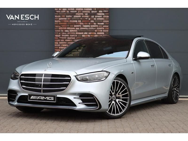 Zilver Occasion 2024 Mercedes S580 AMG line Sedan | € 132.500 (Eerlijke prijs) - Afbeelding 1/4