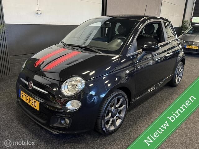 Zwart Gebruikt 2014 Fiat 500S Hatchback | € 5.999 (Eerlijke prijs) - Afbeelding 1/4