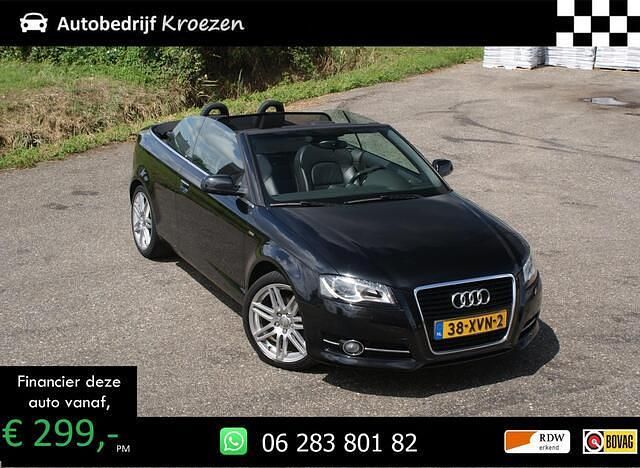 Zwart Gebruikt 2012 Audi A3 Cabriolet S-Line Cabriolet | € 11.950 (Eerlijke prijs) - Afbeelding 1/4