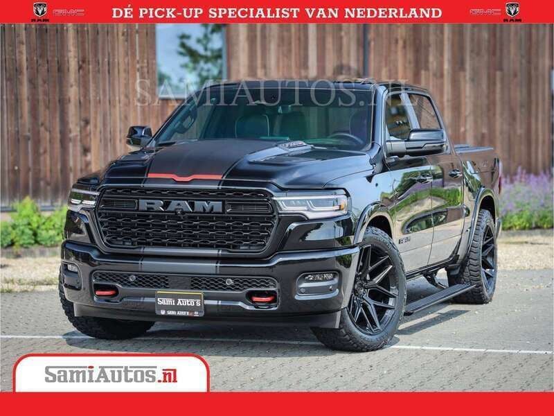 Zwart Nieuw 2024 Dodge Ram Limited Pickup | € 87.950 (Eerlijke prijs) - Afbeelding 1/4