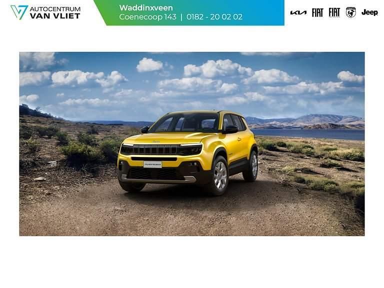 Sun yellow (geel metallic) Nieuw 2025 Jeep Avenger EV Altitude SUV | € 37.095 - Afbeelding 1/4