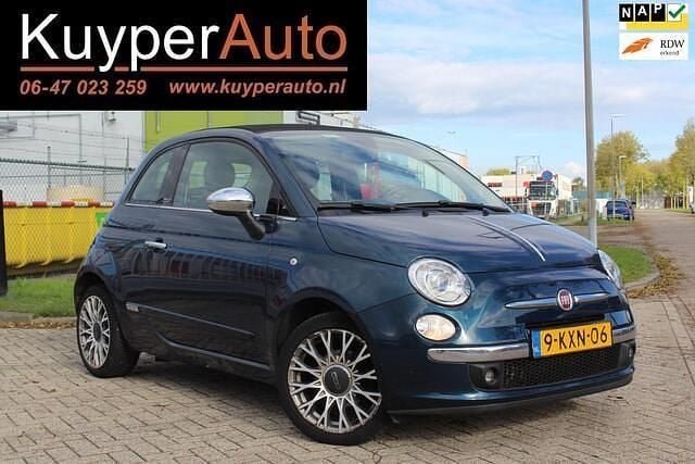 Blauw Gebruikt 2013 Fiat 500C Lounge Cabriolet | € 5.750 (Super prijs) - Afbeelding 1/4