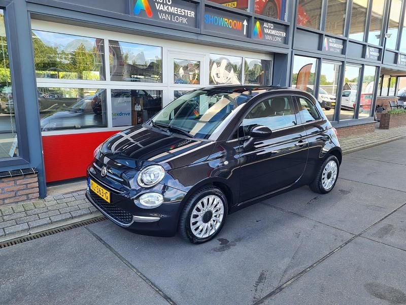 Zwart Gebruikt 2016 Fiat 500 Lounge Hatchback | € 9.150 (Eerlijke prijs) - Afbeelding 1/4