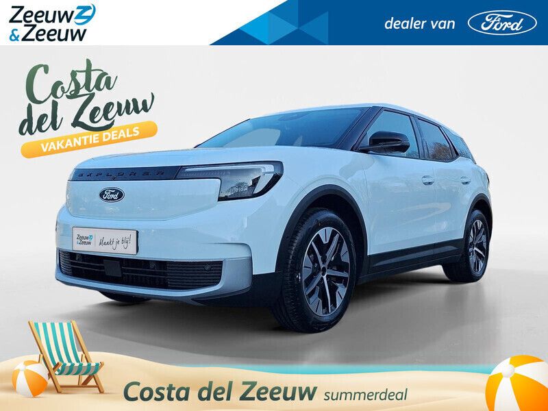 Frozen white Nieuw 2025 Ford Explorer Extended Range SUV | € 46.200 (Eerlijke prijs) - Afbeelding 1/4