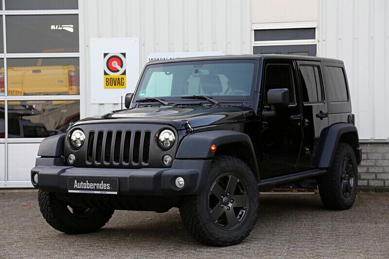 Zwart, metallic lak Gebruikt 2018 Jeep Wrangler Unlimited Rubicon SUV | € 61.900 (Iets duurder) - Afbeelding 1/4