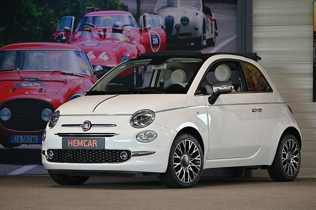 Wit Gebruikt 2018 Fiat 500C Collezione Cabriolet | € 11.950 (Goede deal) - Afbeelding 1/4