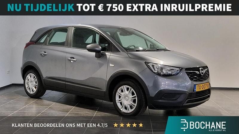 Grijs Gebruikt 2018 Opel Crossland X Selection SUV | € 10.495 (Super prijs) - Afbeelding 1/4