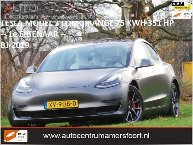 Grijs Gebruikt 2019 Tesla Model 3 Long Range Sedan | € 26.949 - Afbeelding 1/4