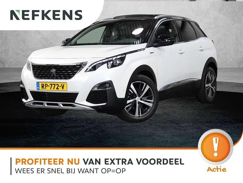 Wit Gebruikt 2018 Peugeot 3008 GT-line SUV | € 19.925 (Eerlijke prijs) - Afbeelding 1/3