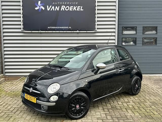 Zwart (metallic) Occasion 2012 Fiat 500 Lounge Hatchback | € 3.895 (Super prijs) - Afbeelding 1/4