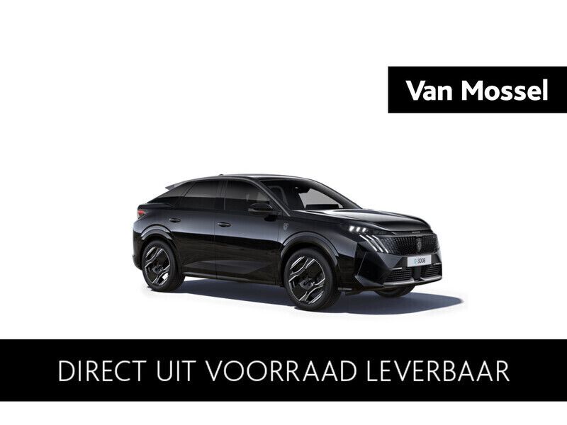 Zwart Nieuw 2025 Peugeot e-3008 GTi SUV | € 50.450 (Eerlijke prijs) - Afbeelding 1/4