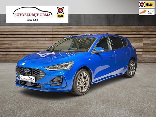 Blauw Occasion 2022 Ford Focus ST-Line X Hatchback | € 18.995 (Super prijs) - Afbeelding 1/4