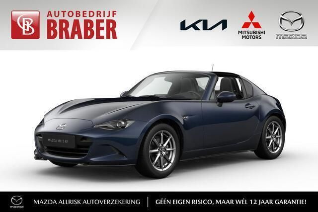 Blauw, metallic lak Nieuw 2024 Mazda MX5 Exclusive-Line Cabriolet | € 43.140 (Super prijs) - Afbeelding 1/4