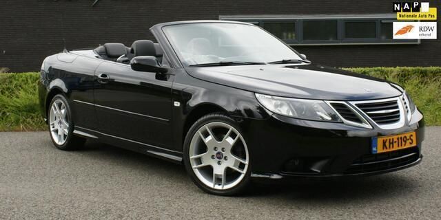 Zwart Gebruikt 2008 Saab 9-3 Cabriolet Vector Cabriolet | € 18.950 - Afbeelding 1/4