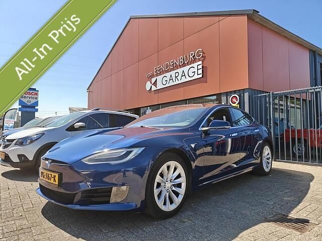 Blauw Gebruikt 2017 Tesla Model S Sedan | € 18.500 (Eerlijke prijs) - Afbeelding 1/4