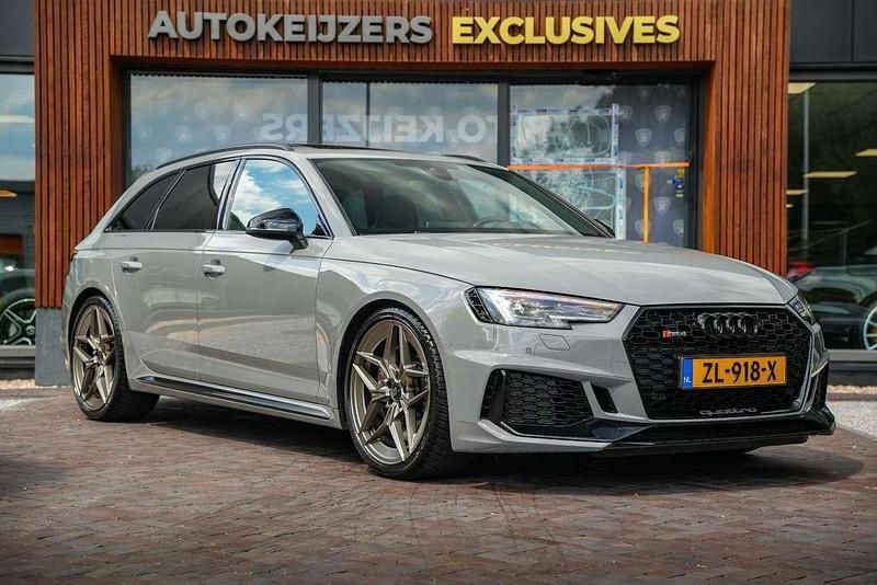 Grijs Gebruikt 2018 Audi RS4 Premium Stationwagen | € 61.900 (Eerlijke prijs) - Afbeelding 1/4