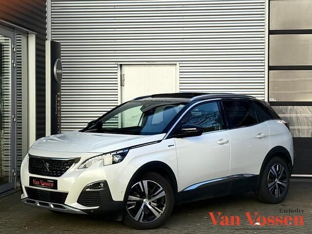 Wit Gebruikt 2021 Peugeot 3008 GT-line SUV | € 18.950 (Super prijs) - Afbeelding 1/4