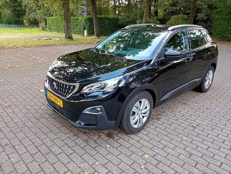 Zwart Gebruikt 2019 Peugeot 3008 SUV | € 12.500 (Super prijs) - Afbeelding 1/4