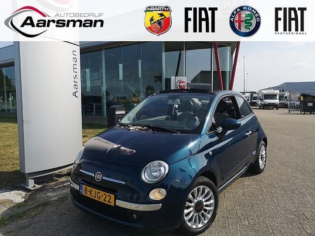 Blauw Gebruikt 2013 Fiat 500C Lounge Cabriolet | € 7.950 (Eerlijke prijs) - Afbeelding 1/4