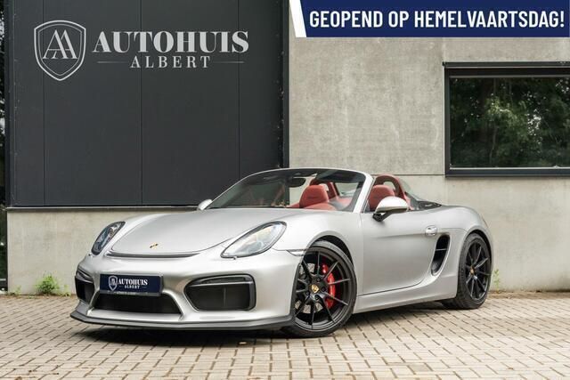 Grijs, metallic lak Gebruikt 2016 Porsche Boxster Spyder Cabriolet | € 115.950 - Afbeelding 1/4
