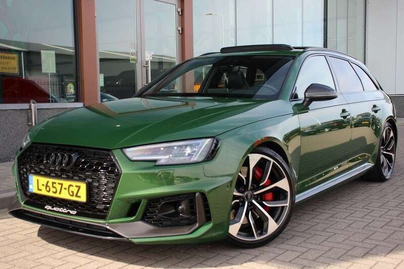 Occasion Audi RS4 Proline 452 PK (332 kW) 2019 Groen, metallic lak Stationwagen