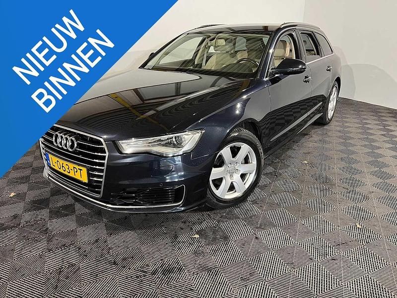 Blauw (metallic) Gebruikt 2016 Audi A6 Premium Stationwagen | € 12.850 (Super prijs) - Afbeelding 1/4